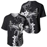 Black Hawaii Baseball Jersey Hammerhead Shark Tattoo Curve Polynesian - Polynesian Pride
