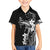 Black Hawaii Family Matching Summer Maxi Dress and Hawaiian Shirt Hammerhead Shark Tattoo Curve Polynesian - Polynesian Pride