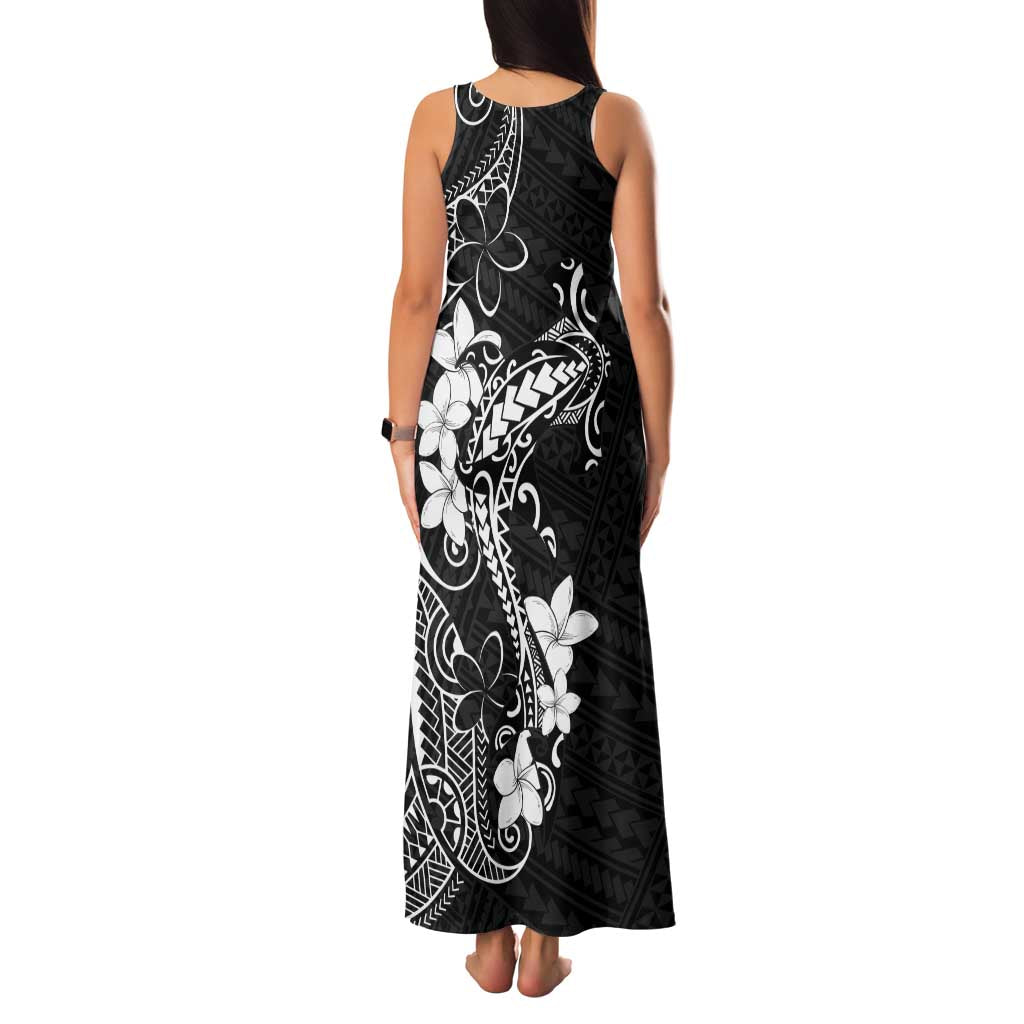 Black Hawaii Family Matching Tank Maxi Dress and Hawaiian Shirt Hammerhead Shark Tattoo Curve Polynesian LT14 - Polynesian Pride