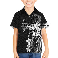 Black Hawaii Hawaiian Shirt Hammerhead Shark Tattoo Curve Polynesian - Polynesian Pride