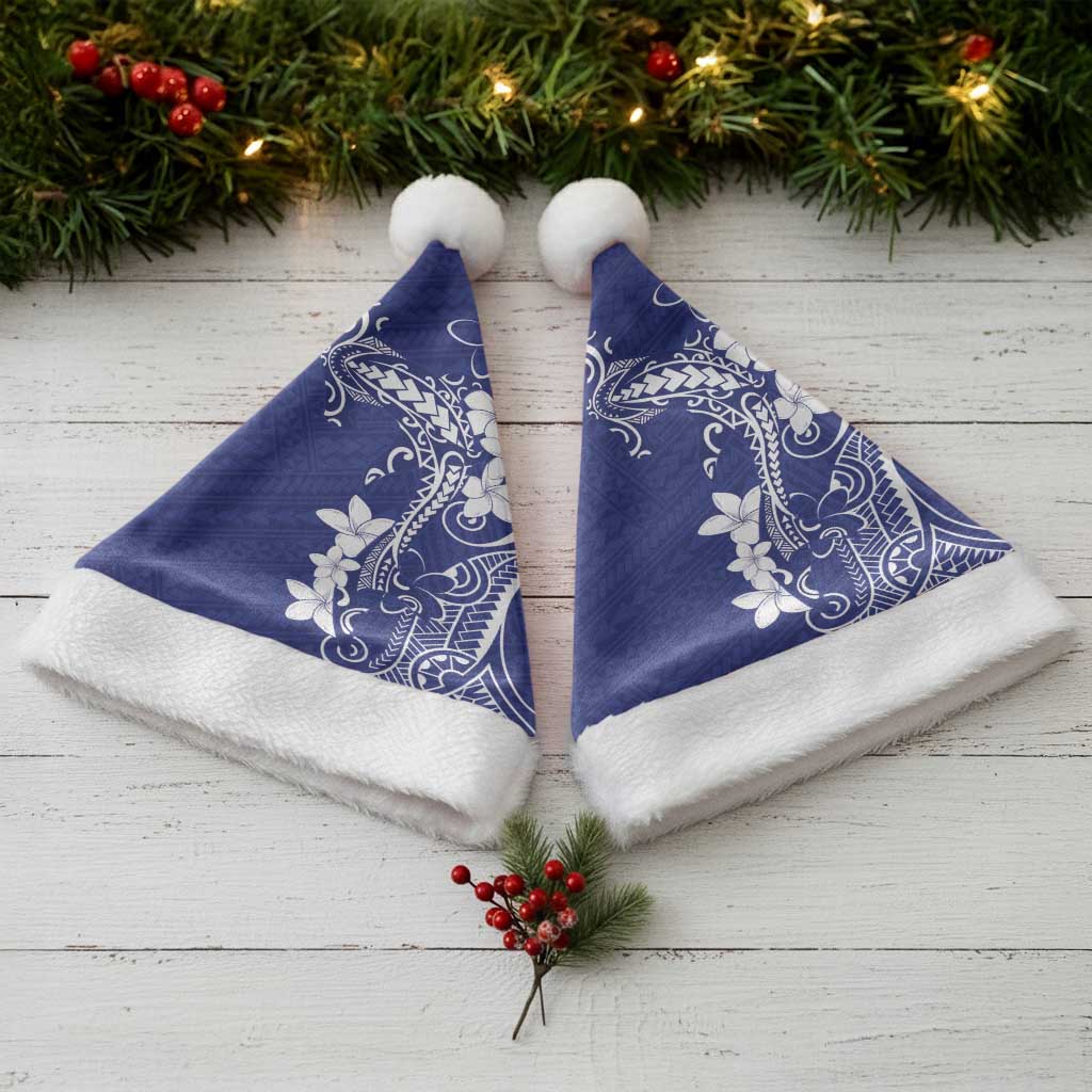 Blue Hawaii Christmas Santa Hat Hammerhead Shark Tattoo Curve Polynesian LT14 - Polynesian Pride