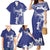 Blue Hawaii Family Matching Mermaid Dress and Hawaiian Shirt Hammerhead Shark Tattoo Curve Polynesian - Polynesian Pride
