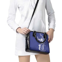 Blue Hawaii Shoulder Handbag Hammerhead Shark Tattoo Curve Polynesian - Polynesian Pride