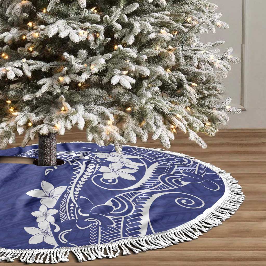 Blue Hawaii Tree Skirt Hammerhead Shark Tattoo Curve Polynesian - Polynesian Pride