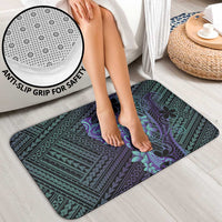 Purple Paradise Hawaii Bathroom Set Hammerhead Shark Tattoo Curve Polynesian - Polynesian Pride