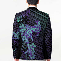 Purple Paradise Hawaii Blazer Hammerhead Shark Tattoo Curve Polynesian LT14 - Polynesian Pride
