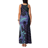 Purple Paradise Hawaii Family Matching Tank Maxi Dress and Hawaiian Shirt Hammerhead Shark Tattoo Curve Polynesian LT14 - Polynesian Pride