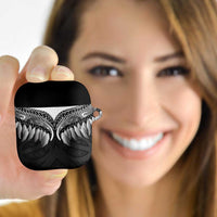 Poutama Korowai New Zealand AirPods Case Aotearoa Maori Tattoo LT14 Black - Polynesian Pride