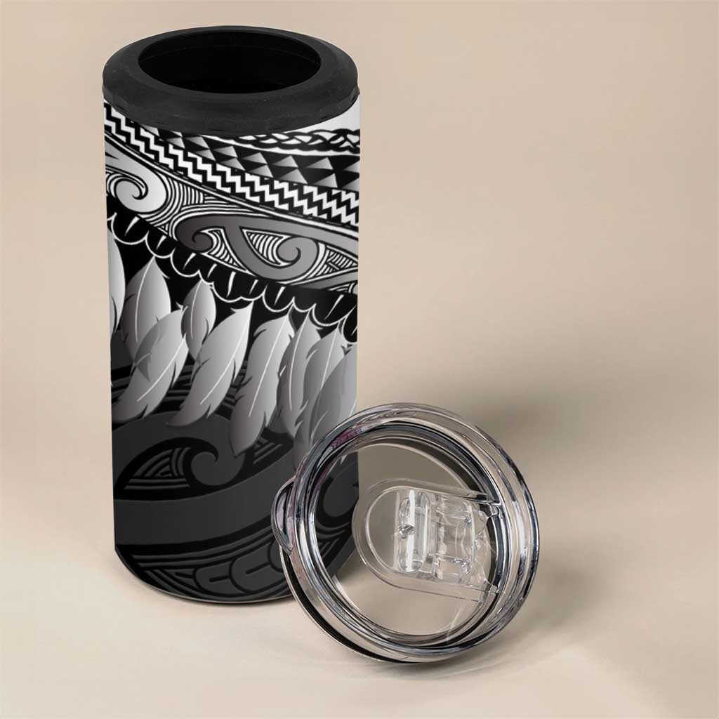 Poutama Korowai New Zealand 4 in 1 Can Cooler Tumbler Aotearoa Maori Tattoo LT14 - Polynesian Pride