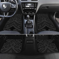 Poutama Korowai New Zealand Car Mats Aotearoa Maori Tattoo LT14 Set 4pcs Black - Polynesian Pride