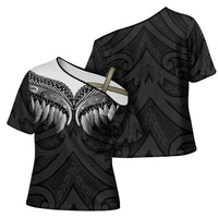 Poutama Korowai New Zealand Cross Shoulder Shirt Aotearoa Maori Tattoo LT14 - Polynesian Pride