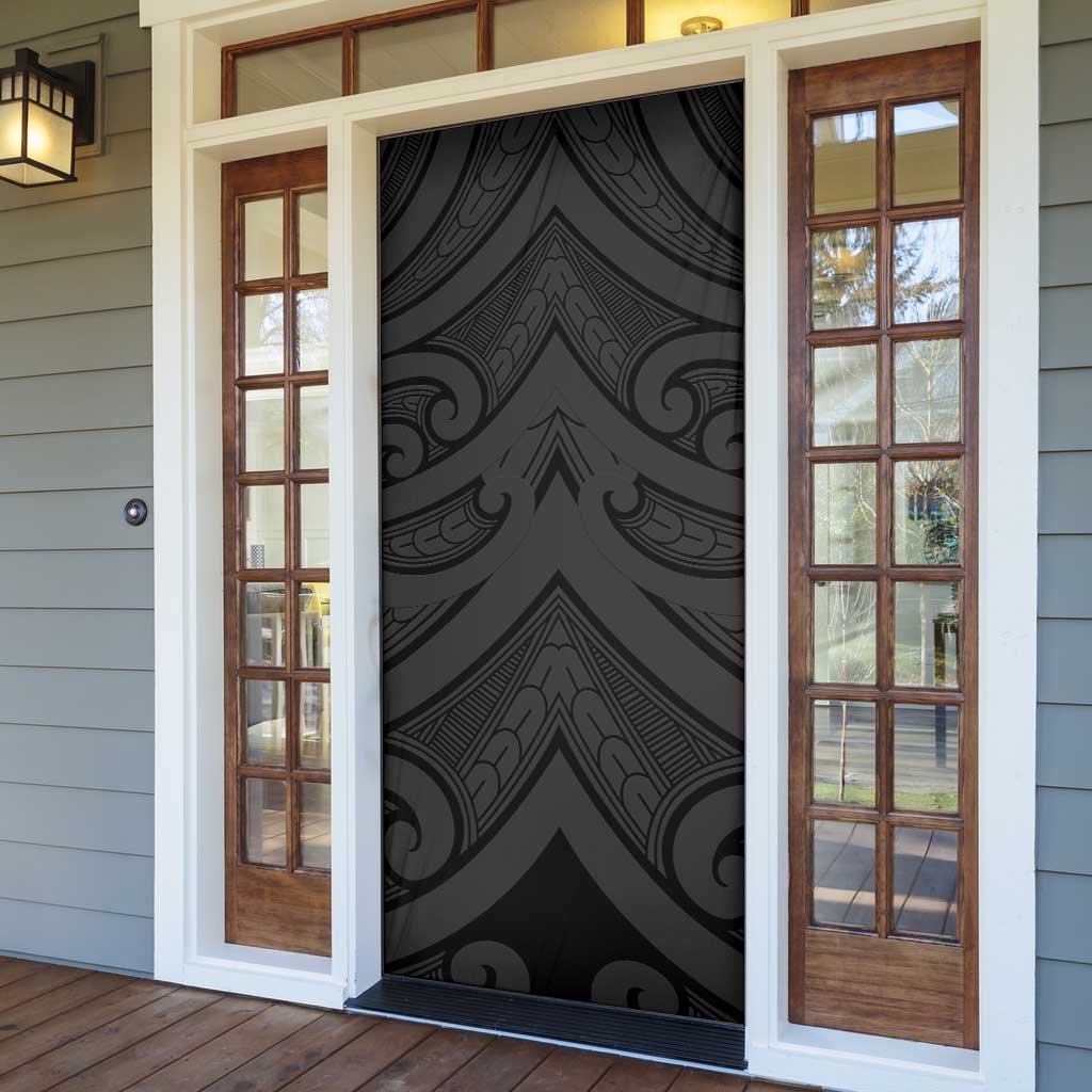 Poutama Korowai New Zealand Door Cover Aotearoa Maori Tattoo LT14 - Polynesian Pride