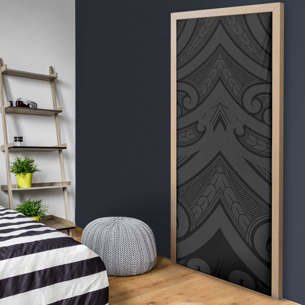 Poutama Korowai New Zealand Door Cover Aotearoa Maori Tattoo LT14 - Polynesian Pride