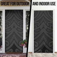 Poutama Korowai New Zealand Door Cover Aotearoa Maori Tattoo LT14 - Polynesian Pride