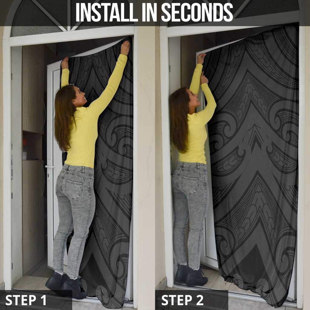 Poutama Korowai New Zealand Door Cover Aotearoa Maori Tattoo LT14 - Polynesian Pride