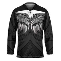 Poutama Korowai New Zealand Hockey Jersey Aotearoa Maori Tattoo LT14 Unisex Black - Polynesian Pride