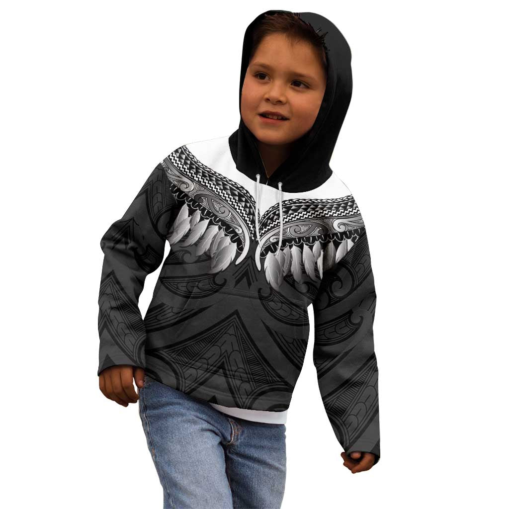 Poutama Korowai New Zealand Kid Hoodie Aotearoa Maori Tattoo LT14 - Polynesian Pride