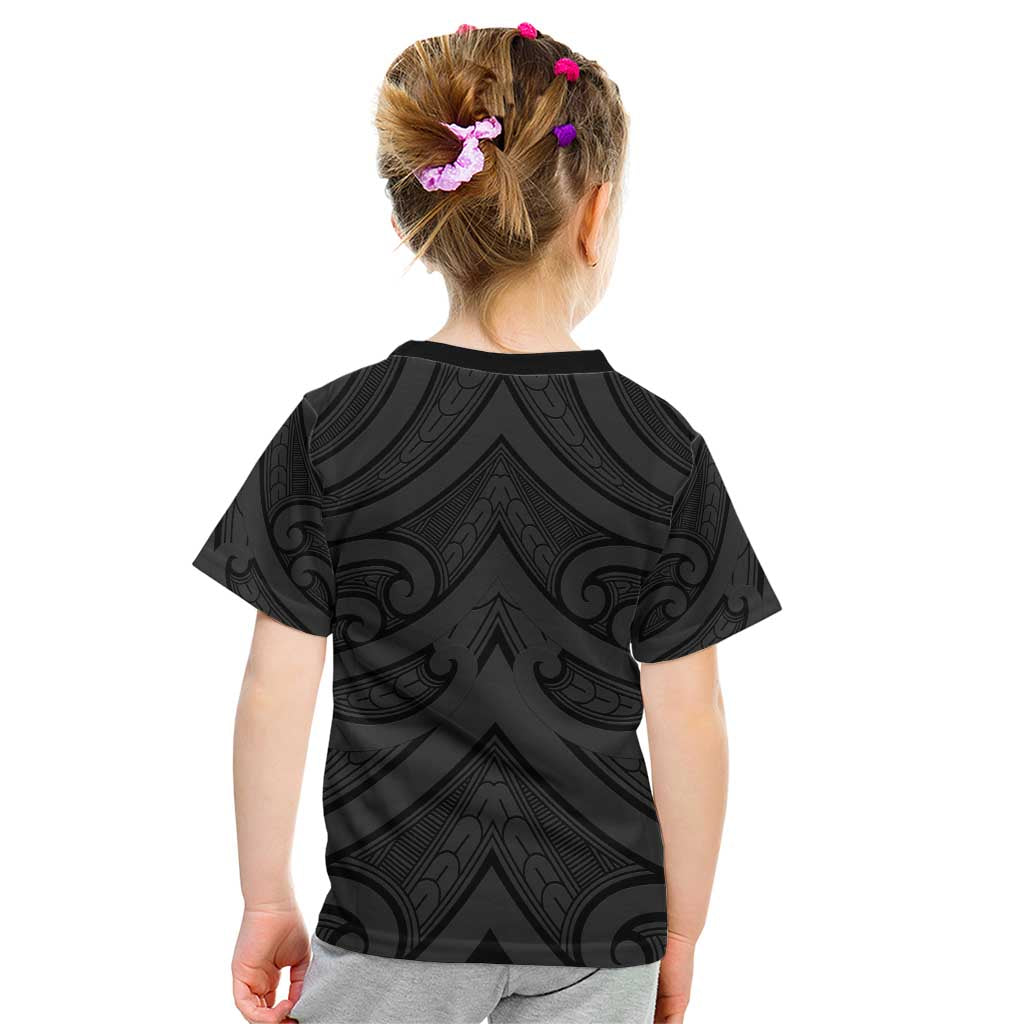 Poutama Korowai New Zealand Kid T Shirt Aotearoa Maori Tattoo LT14 - Polynesian Pride