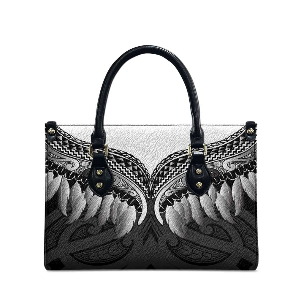 Poutama Korowai New Zealand Leather Bag Aotearoa Maori Tattoo - Polynesian Pride