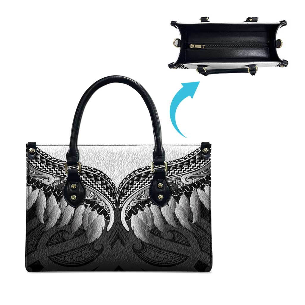 Poutama Korowai New Zealand Leather Bag Aotearoa Maori Tattoo - Polynesian Pride