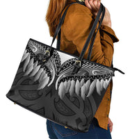 Poutama Korowai New Zealand Leather Tote Bag Aotearoa Maori Tattoo LT14 - Polynesian Pride