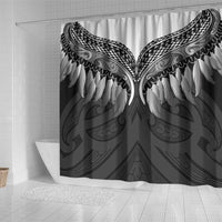 Poutama Korowai New Zealand Shower Curtain Aotearoa Maori Tattoo LT14 - Polynesian Pride