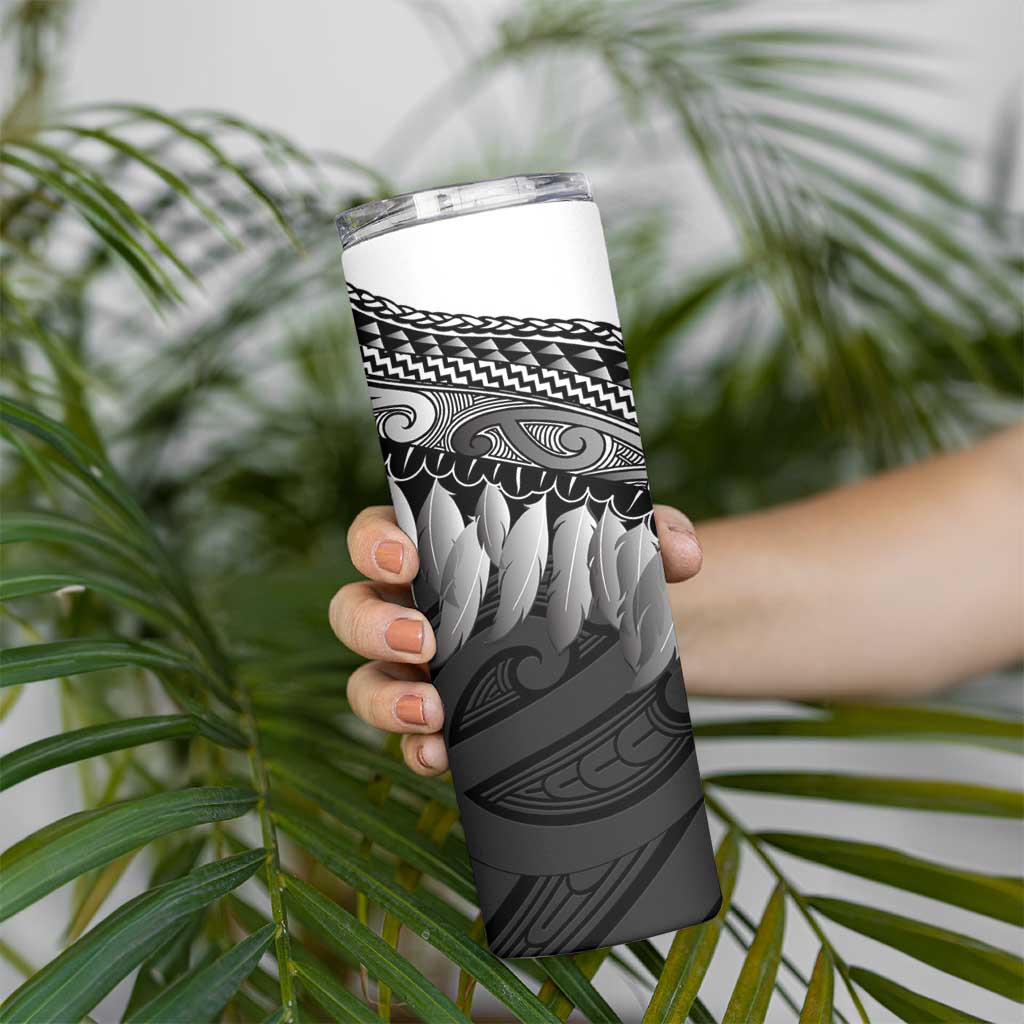 Poutama Korowai New Zealand Skinny Tumbler Aotearoa Maori Tattoo LT14 - Polynesian Pride
