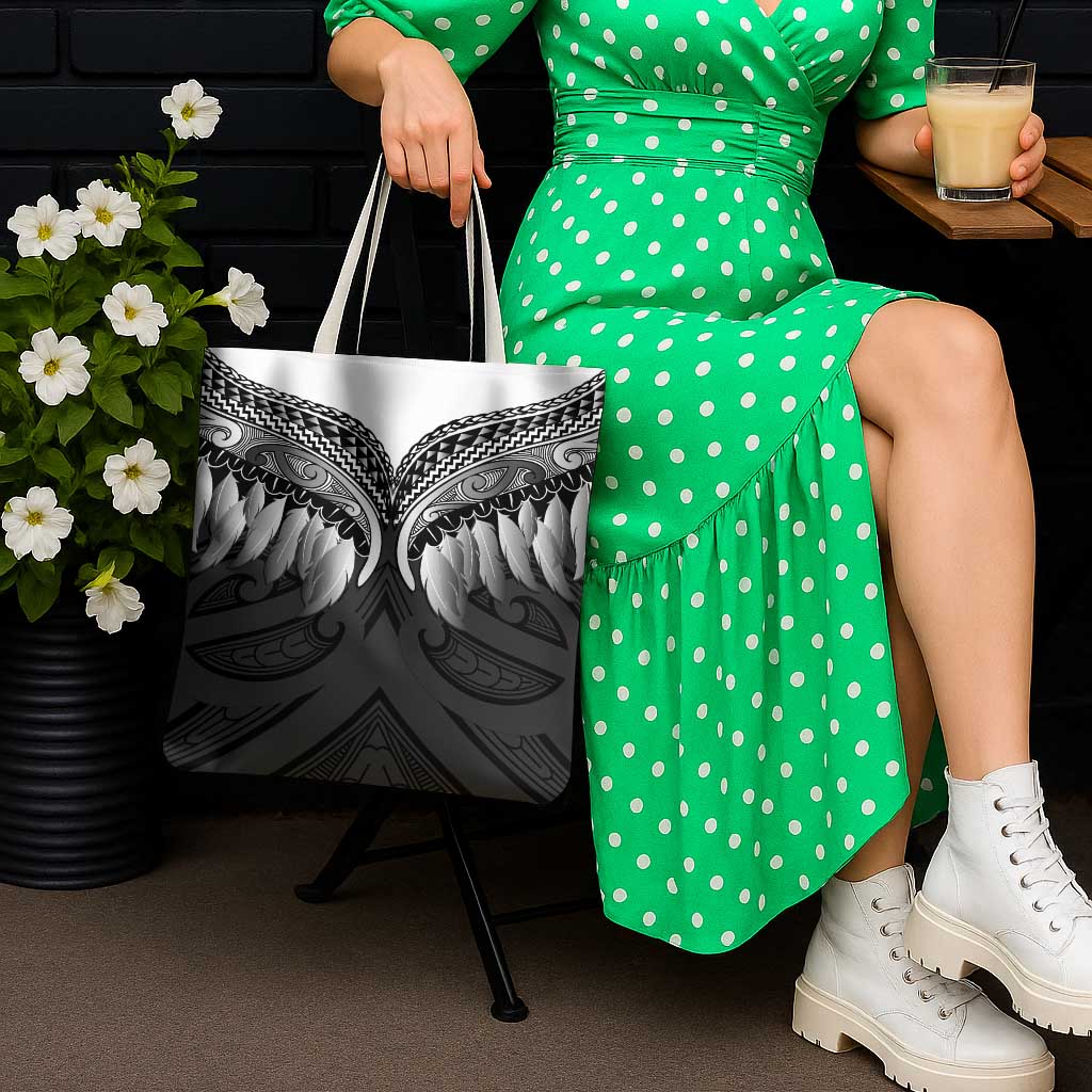 Poutama Korowai New Zealand Tote Bag Aotearoa Maori Tattoo LT14 - Polynesian Pride