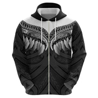 Poutama Korowai New Zealand Zip Hoodie Aotearoa Maori Tattoo LT14 - Polynesian Pride