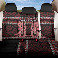 Kia Ora New Zealand Back Car Seat Cover Maori Language Week Whero Taniko Motif LT14 One Size Red - Polynesian Pride