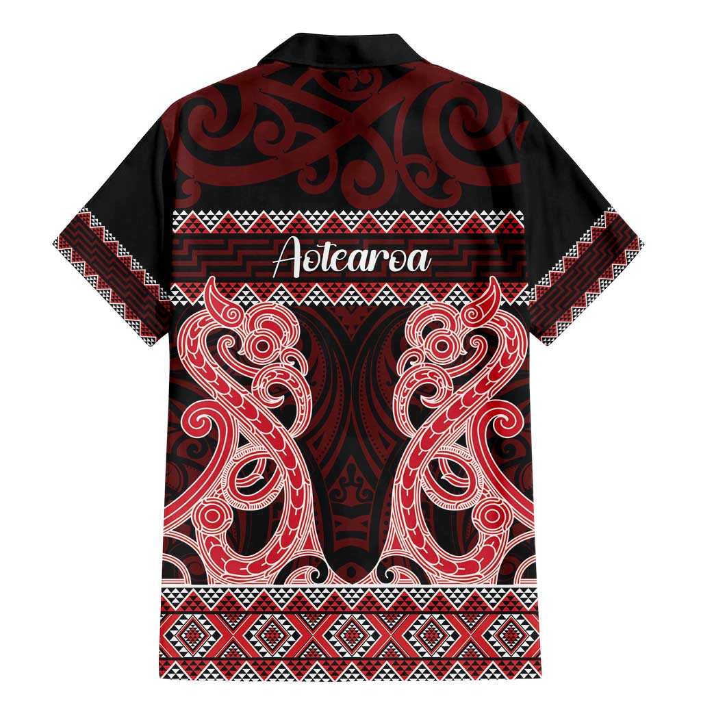 Kia Ora New Zealand Family Matching Mermaid Dress and Hawaiian Shirt Maori Language Week Whero Taniko Motif LT14 - Polynesian Pride