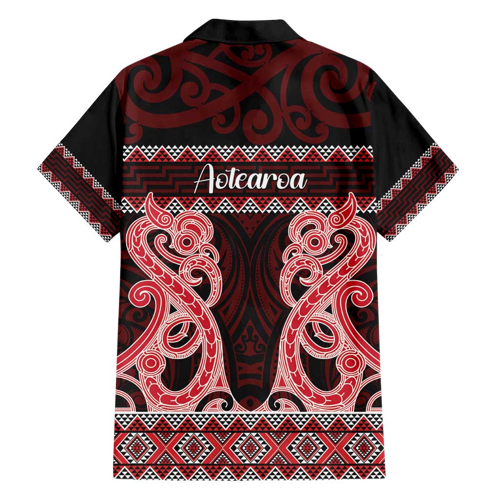 Kia Ora New Zealand Hawaiian Shirt Maori Language Week Whero Taniko Motif LT14 - Polynesian Pride