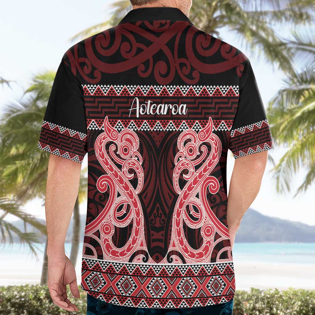 Kia Ora New Zealand Hawaiian Shirt Maori Language Week Whero Taniko Motif LT14 - Polynesian Pride
