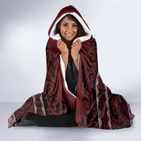 Kia Ora New Zealand Hooded Blanket Maori Language Week Whero Taniko Motif LT14 - Polynesian Pride