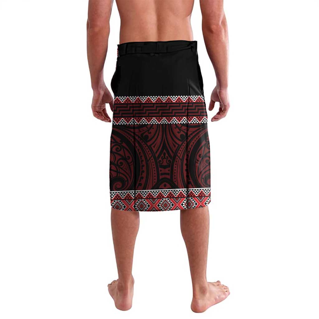 Kia Ora New Zealand Lavalava Maori Language Week Whero Taniko Motif - Polynesian Pride