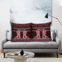 Kia Ora New Zealand Pillow Cover Maori Language Week Whero Taniko Motif - Polynesian Pride