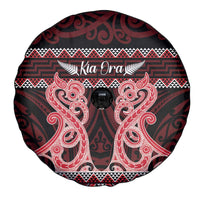 Kia Ora New Zealand Spare Tire Cover Maori Language Week Whero Taniko Motif LT14 - Polynesian Pride