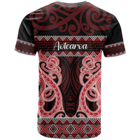 Kia Ora New Zealand T Shirt Maori Language Week Whero Taniko Motif LT14 - Polynesian Pride
