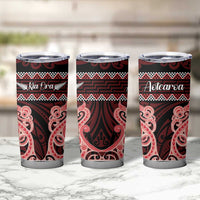 Kia Ora New Zealand Tumbler Cup Maori Language Week Whero Taniko Motif LT14 - Polynesian Pride