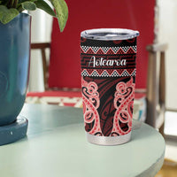 Kia Ora New Zealand Tumbler Cup Maori Language Week Whero Taniko Motif LT14 - Polynesian Pride