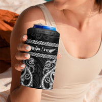 Kia Ora New Zealand 4 in 1 Can Cooler Tumbler Maori Language Week Pango Taniko Motif LT14 - Polynesian Pride