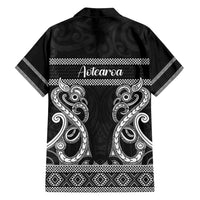 Kia Ora New Zealand Family Matching Tank Maxi Dress and Hawaiian Shirt Maori Language Week Pango Taniko Motif LT14 - Polynesian Pride