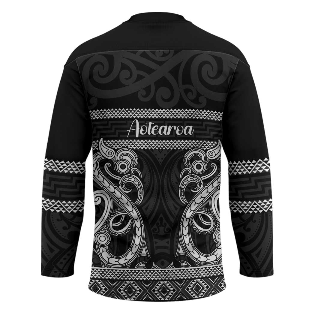 Kia Ora New Zealand Hockey Jersey Maori Language Week Pango Taniko Motif - Polynesian Pride