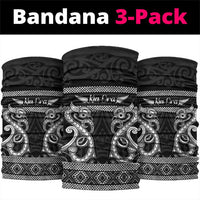 Kia Ora New Zealand Neck Gaiter Maori Language Week Pango Taniko Motif - Polynesian Pride