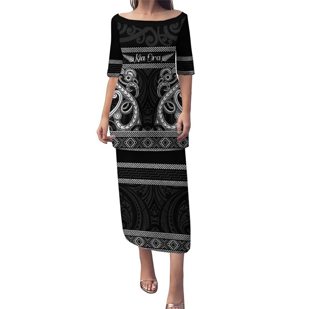 Kia Ora New Zealand Puletasi Maori Language Week Pango Taniko Motif - Polynesian Pride