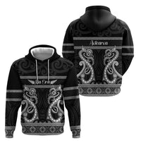 Kia Ora New Zealand Zip Hoodie Maori Language Week Pango Taniko Motif - Polynesian Pride