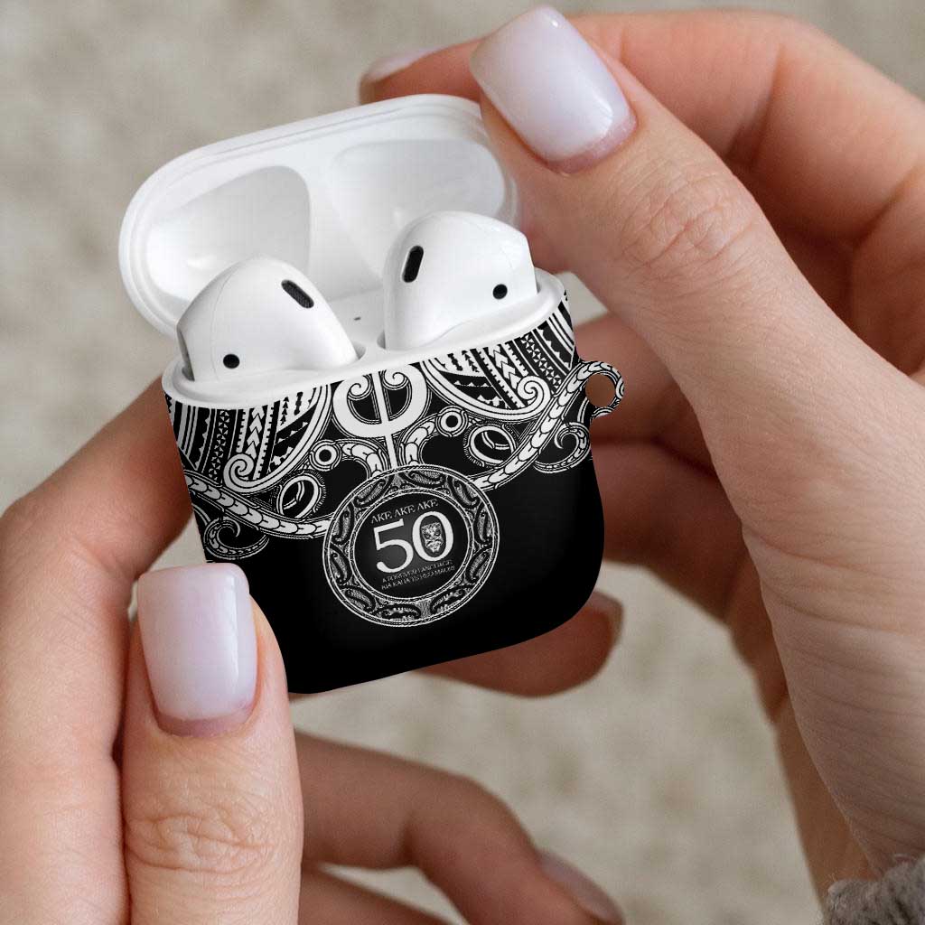 Kia Kaha Te Reo Maori New Zealand AirPods Case 50th Anniversary Ake Ake Ake LT14 - Polynesian Pride