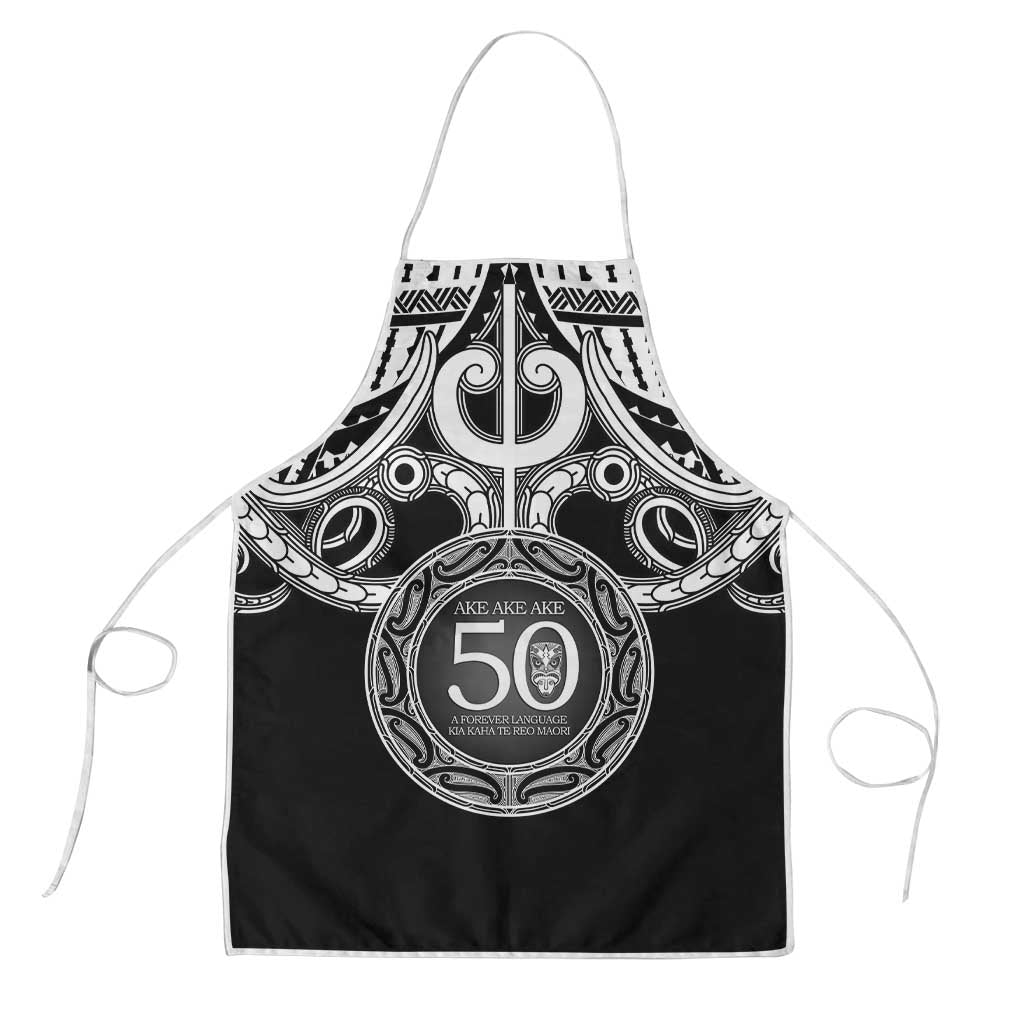 Kia Kaha Te Reo Maori New Zealand Apron 50th Anniversary Ake Ake Ake - Polynesian Pride