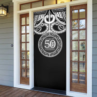 Kia Kaha Te Reo Maori New Zealand Door Cover 50th Anniversary Ake Ake Ake LT14 - Polynesian Pride