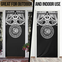 Kia Kaha Te Reo Maori New Zealand Door Cover 50th Anniversary Ake Ake Ake LT14 - Polynesian Pride